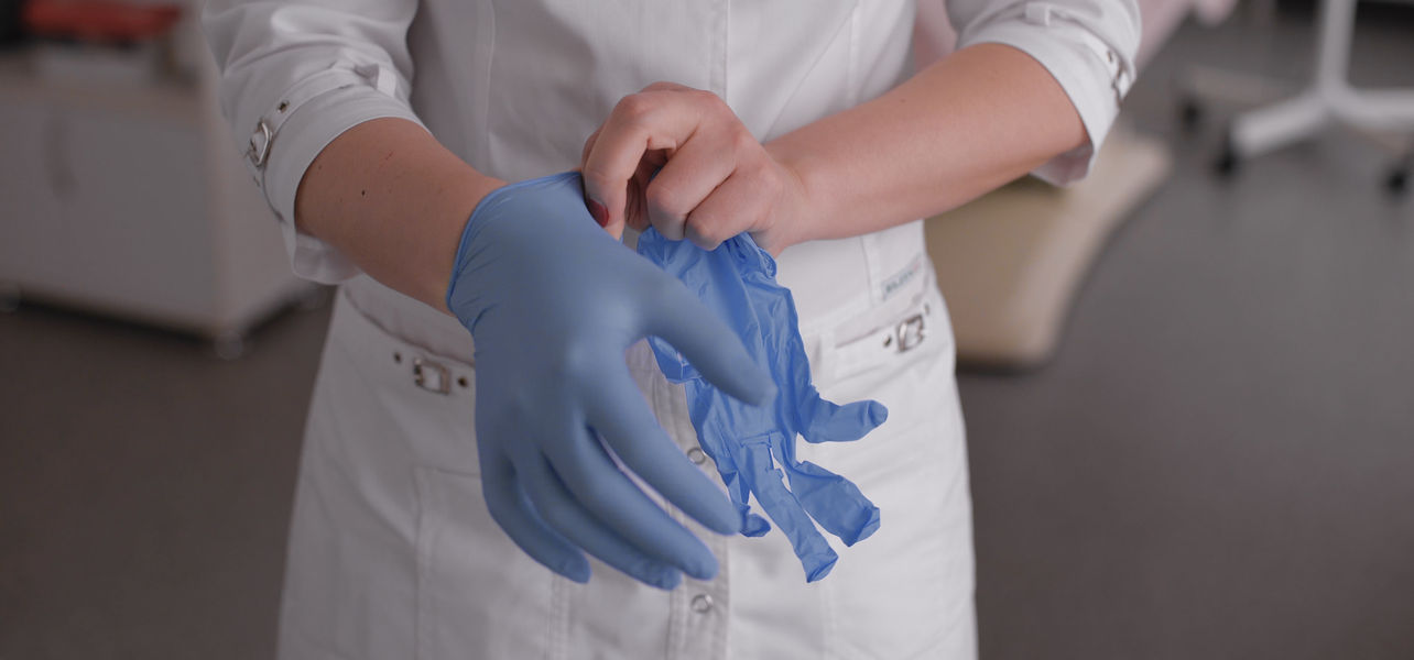 1pc sicherheits kontrolle mitt patient hand finger infektion schutz handschuh 